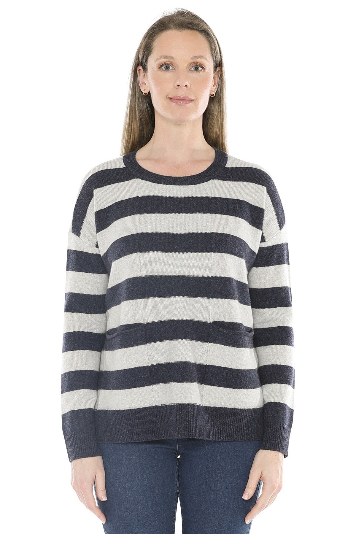 Panel Stripe Pullover