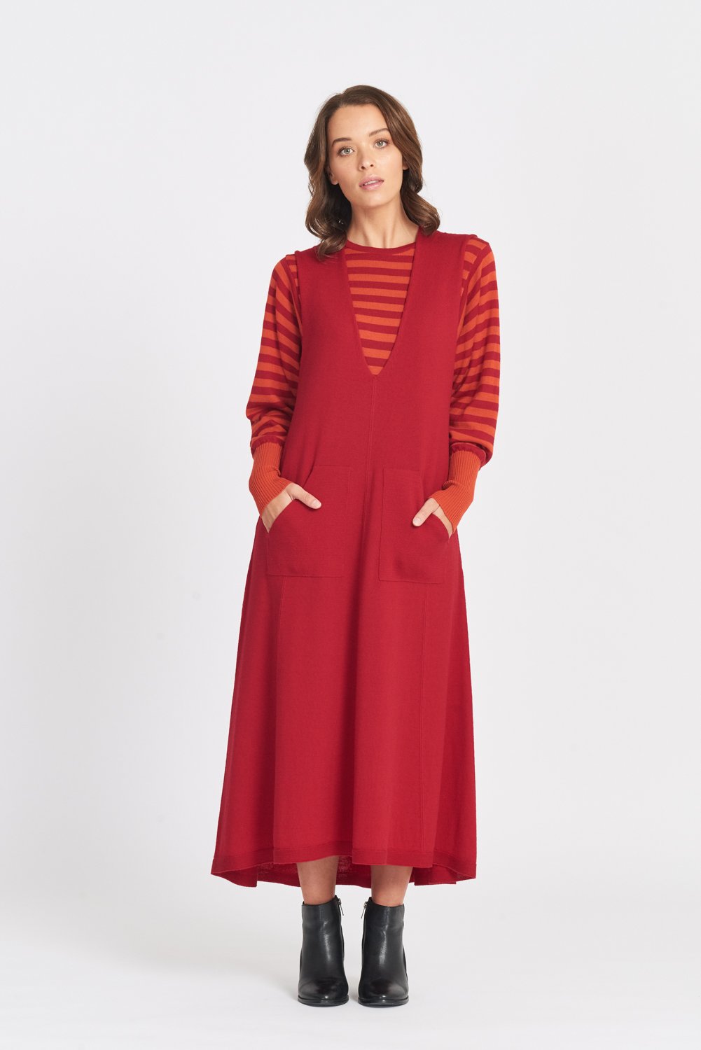 Long Sleeveless Dress Womens