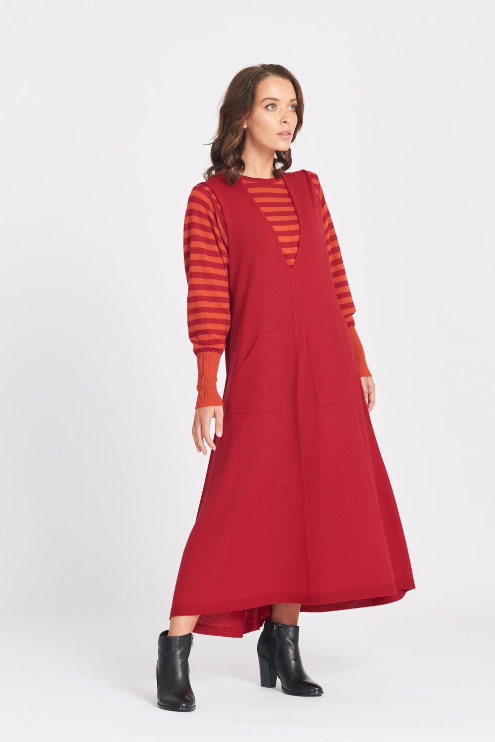 Long Sleeveless Dress Womens