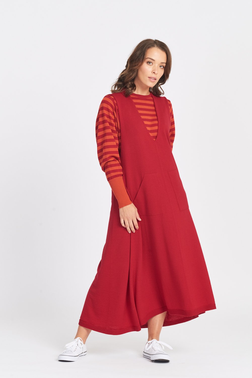 Long Sleeveless Dress Womens
