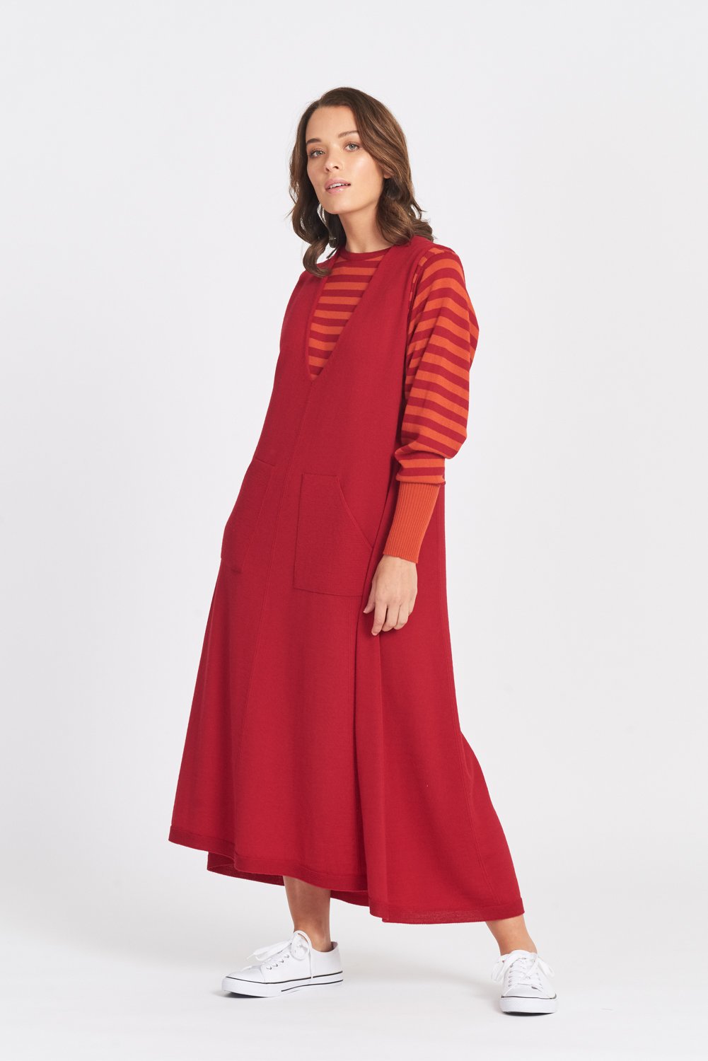 Long Sleeveless Dress Womens