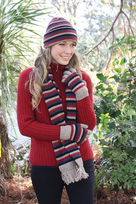 Multi Striped Glove Accessories