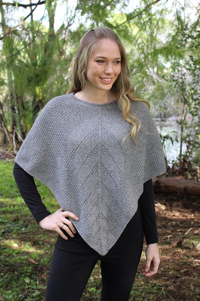 Lace Poncho Womens