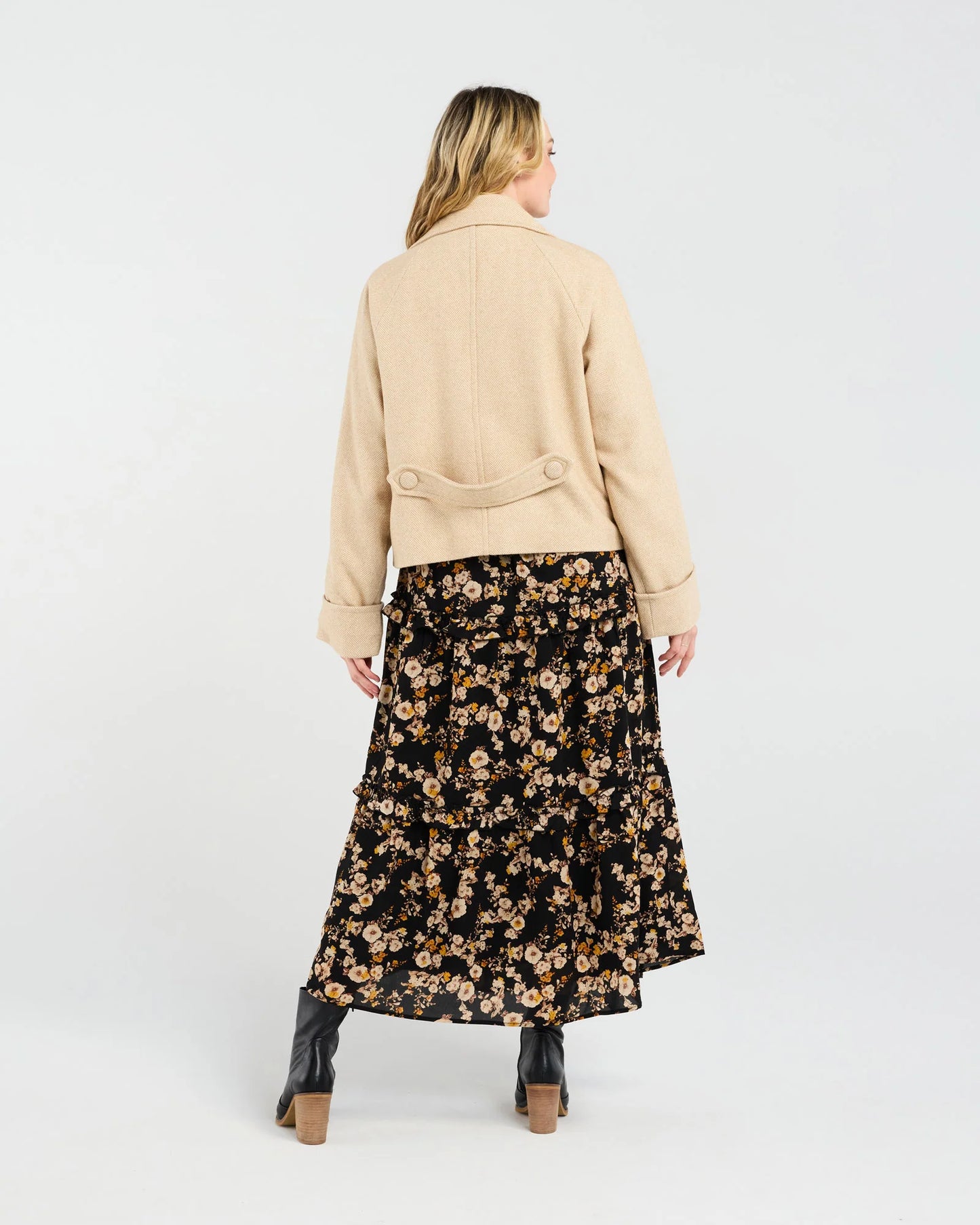 Sabine Crop Pea Coat