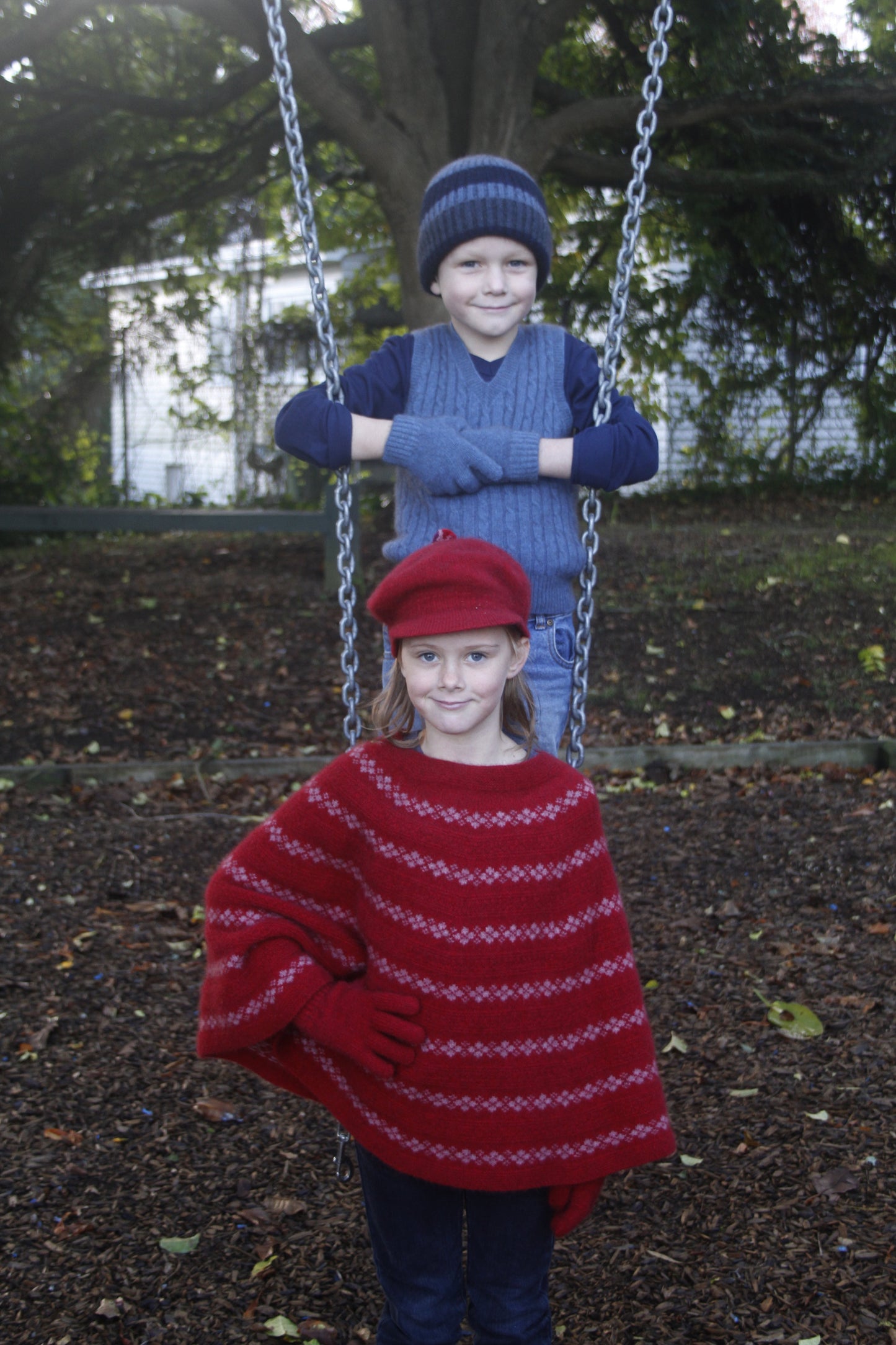 Cosy Kiwi Girls Poncho Kids