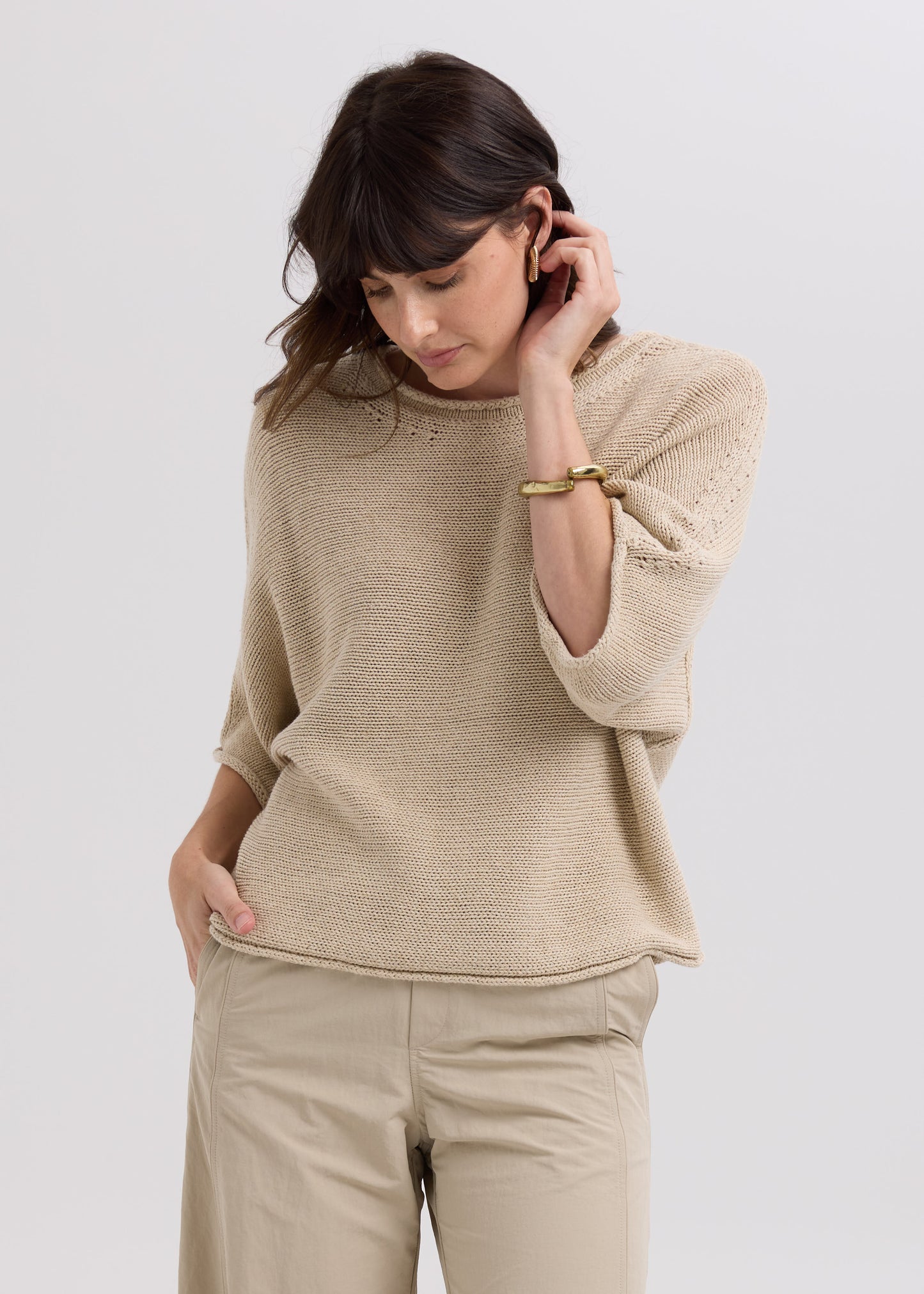 Plain textured Jumper