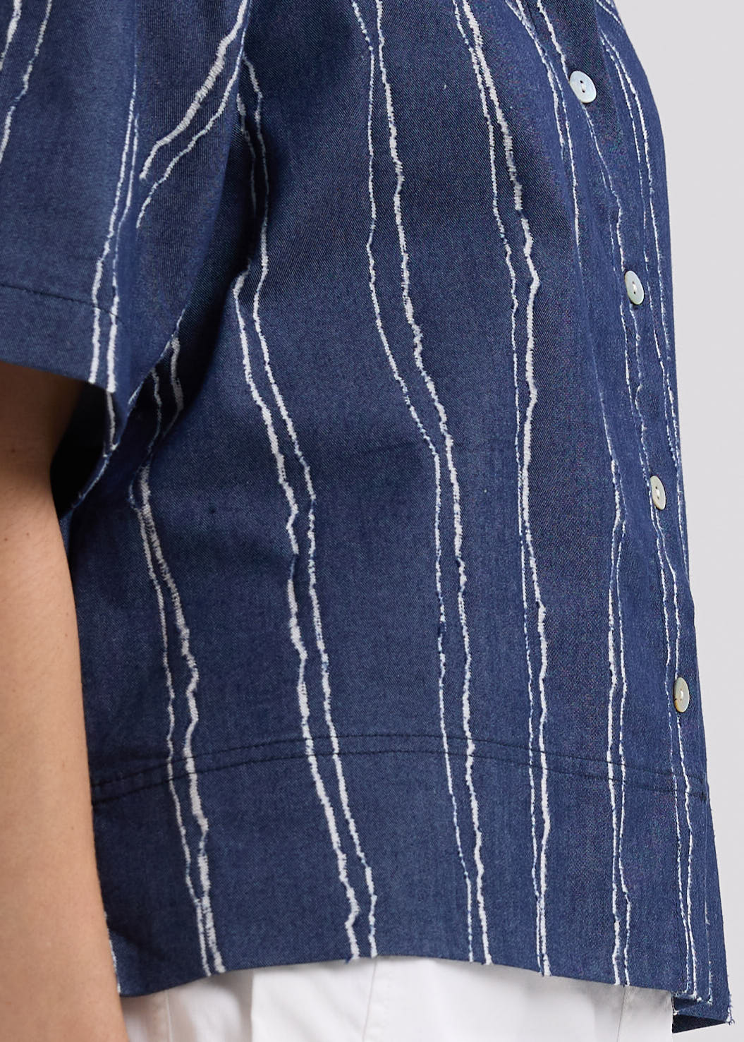 Rip Denim Shirt