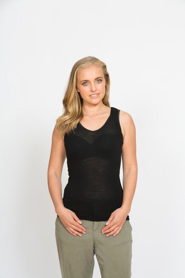 V Singlet Womens