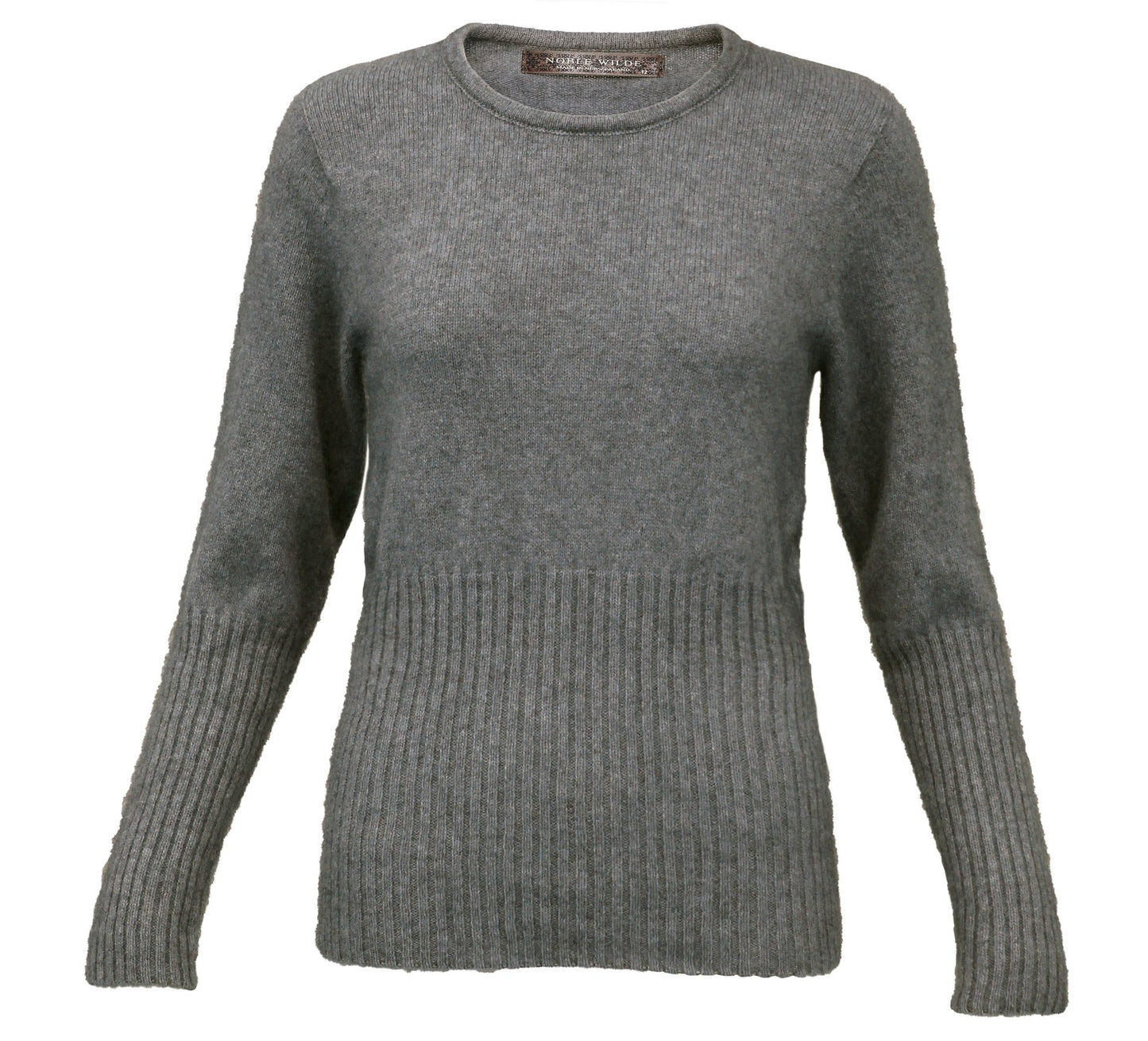 Rib Crew Neck 8 / Shale Womens
