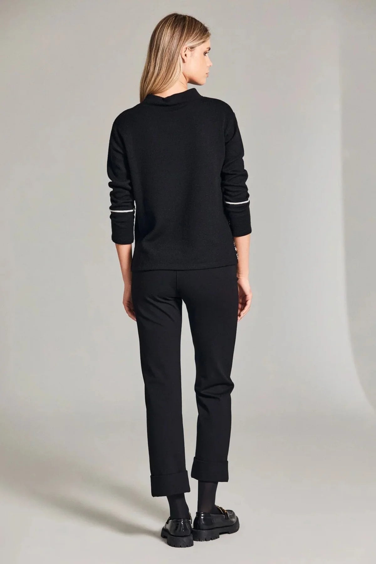 Herringbone Trim Knit