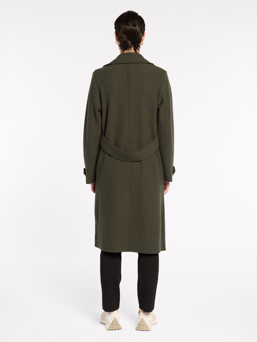 Boiled Wool Moto Coat