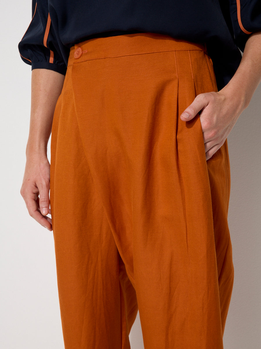 Essential Linen Wrap Pant