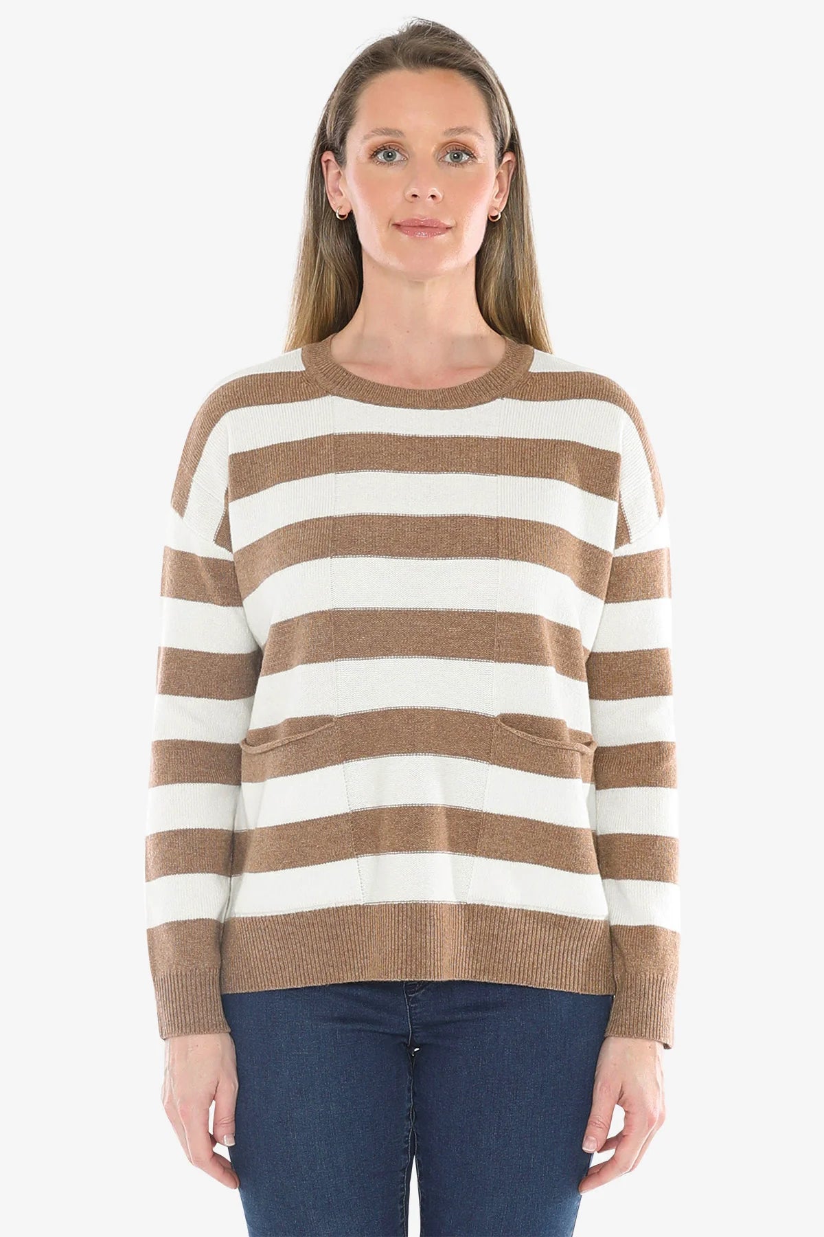 Panel Stripe Pullover