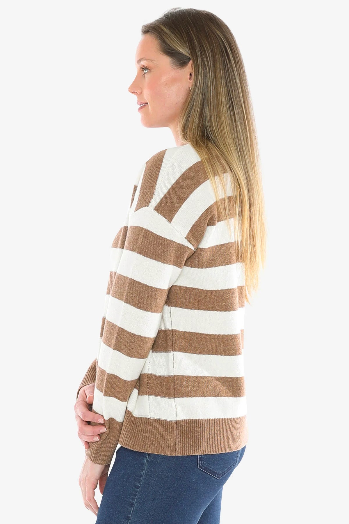 Panel Stripe Pullover