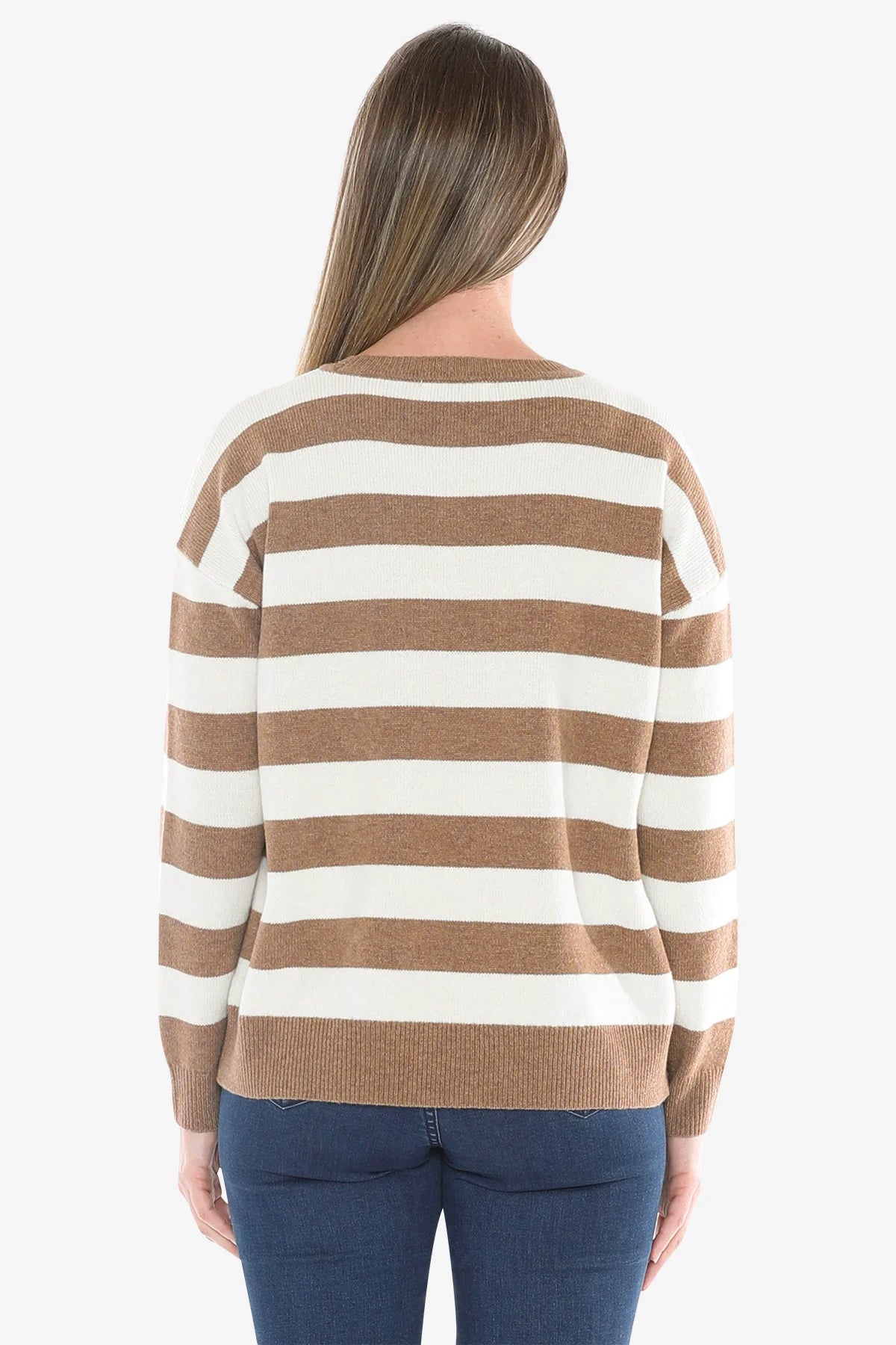 Panel Stripe Pullover