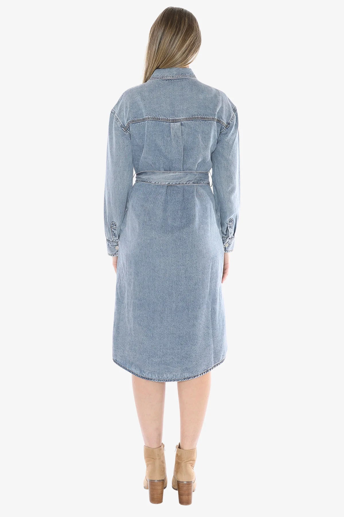 Soft Denim Tie Dress