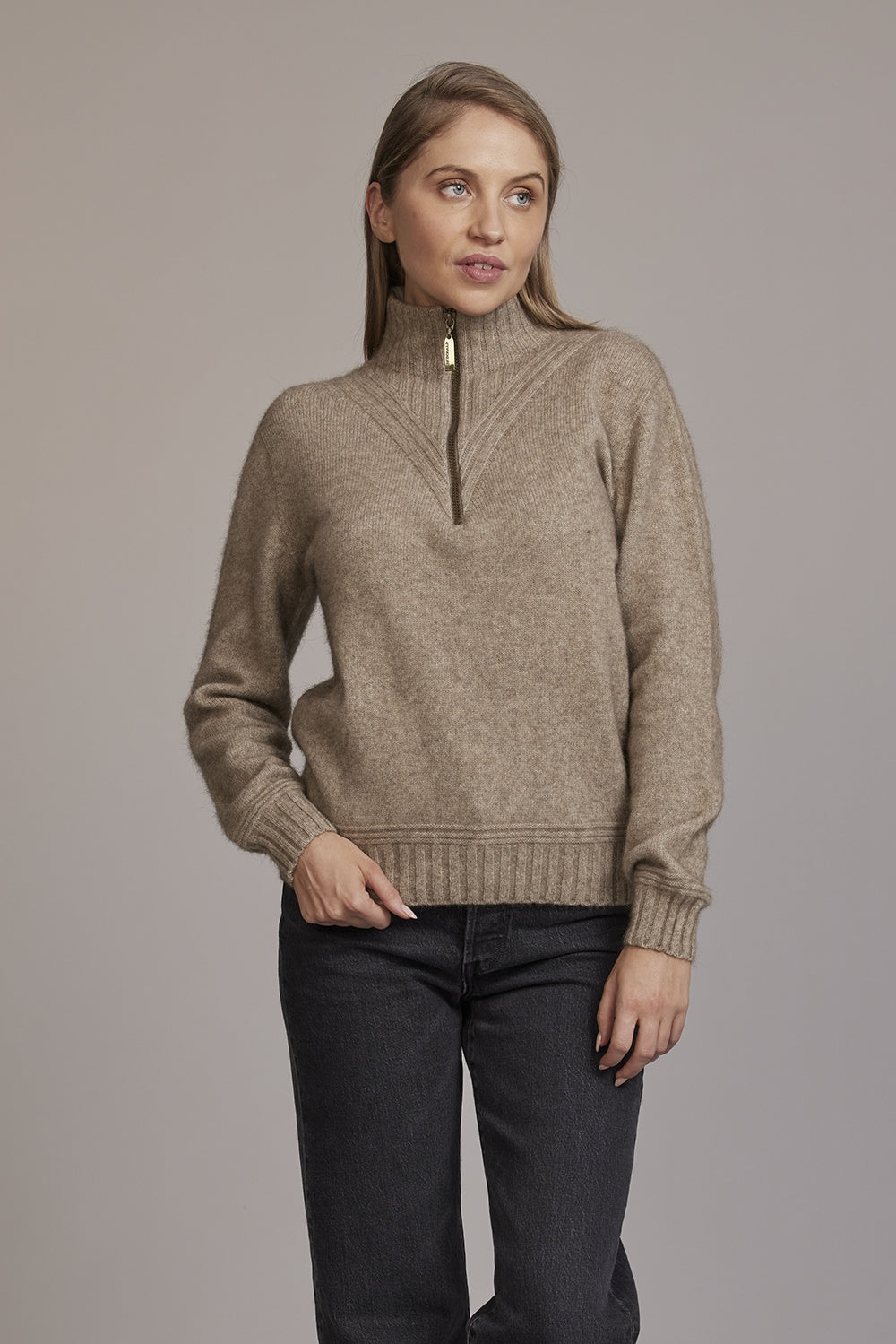 Ridge Funnel Neck Sweater