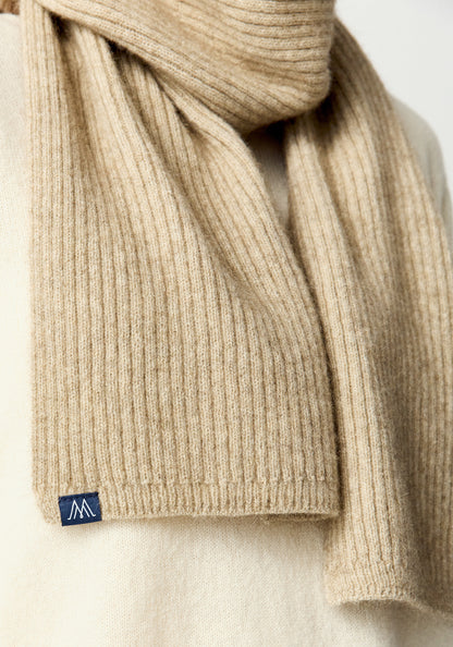 MerinoMink Ribbed Scarf