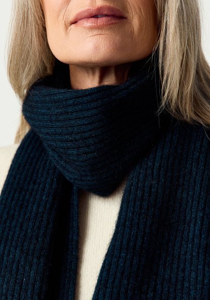 MerinoMink Ribbed Scarf