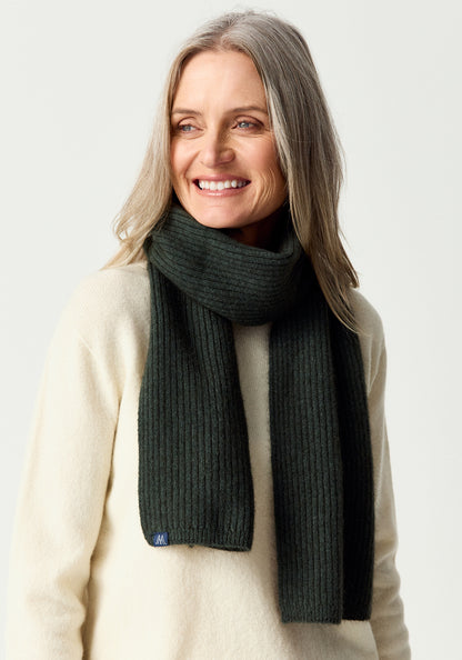 MerinoMink Ribbed Scarf