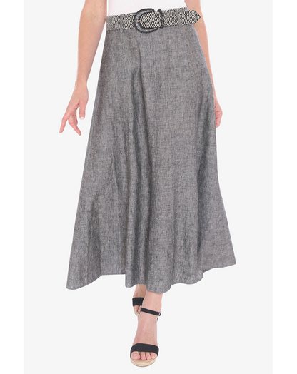 Belted Panel Skirt