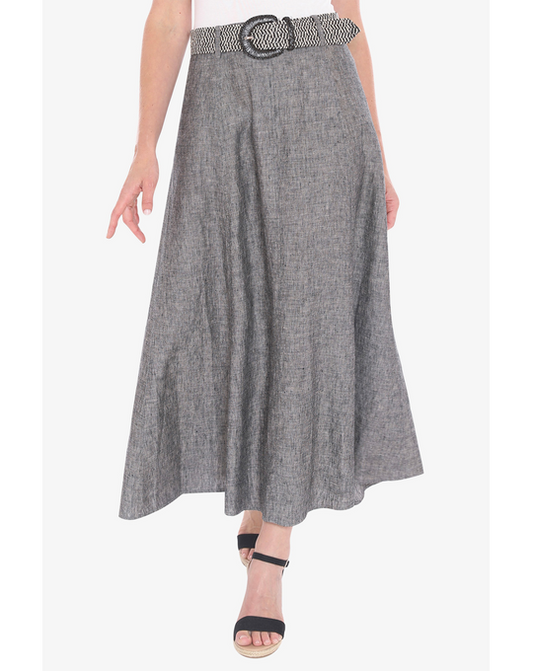 Belted Panel Skirt