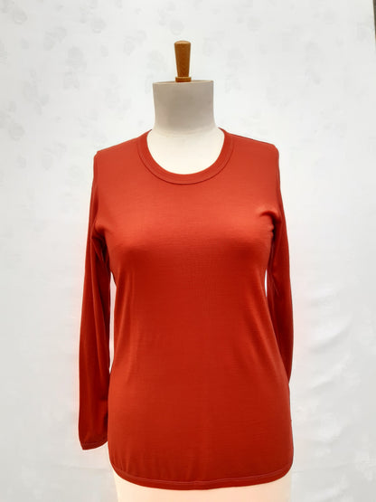 Curve Hem Top Small / Bronze Womens