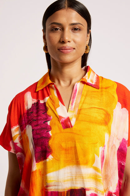 Palmera Collar Top