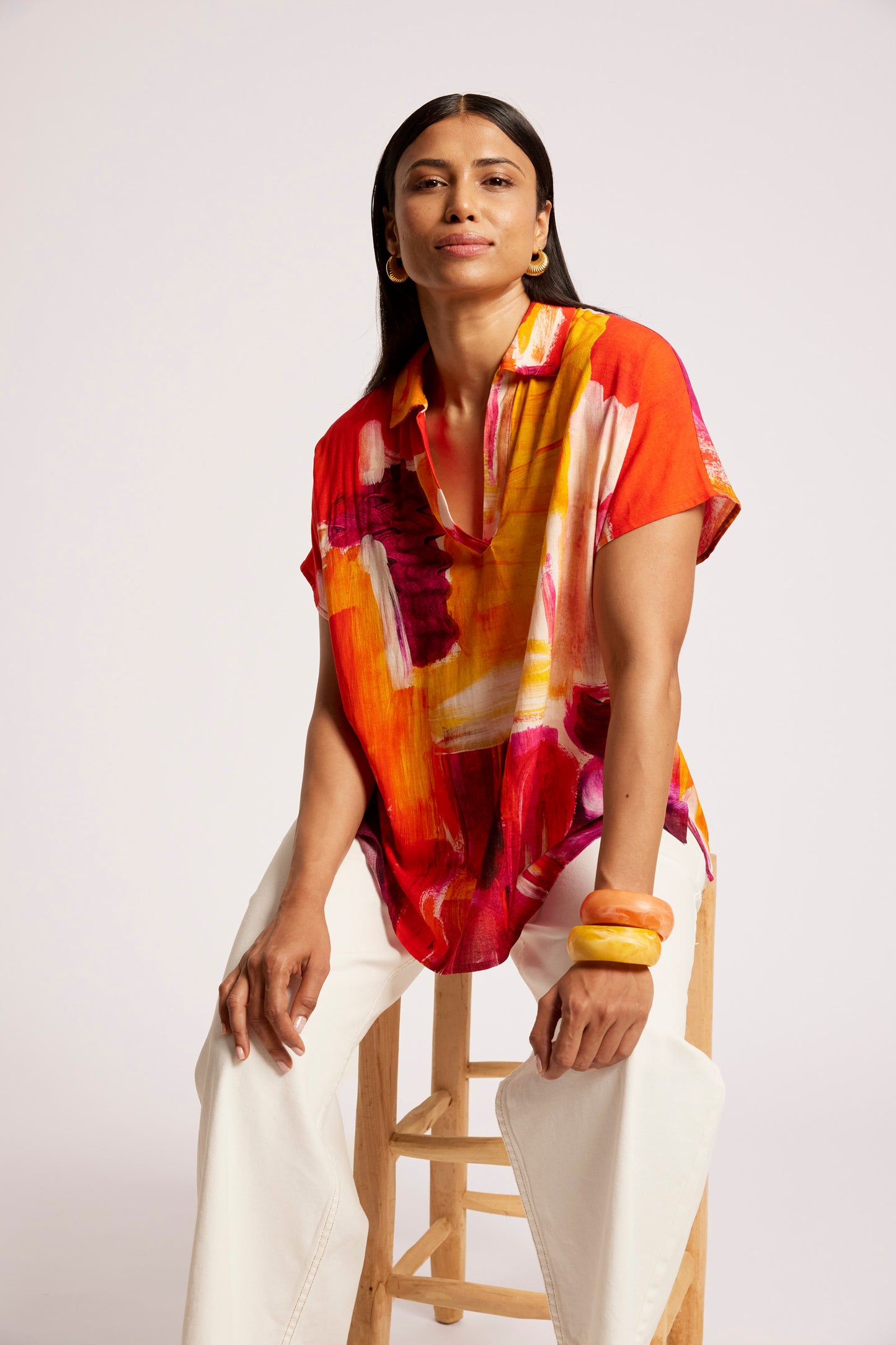 Palmera Collar Top
