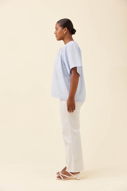 Lyndell Shirred top