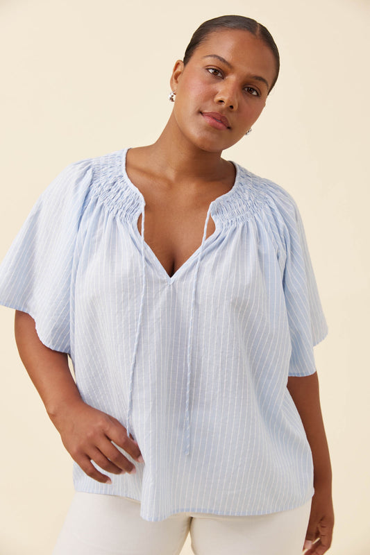 Lyndell Shirred top