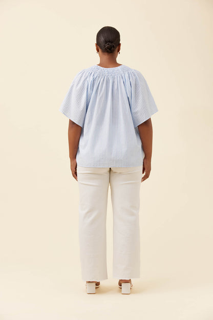Lyndell Shirred top