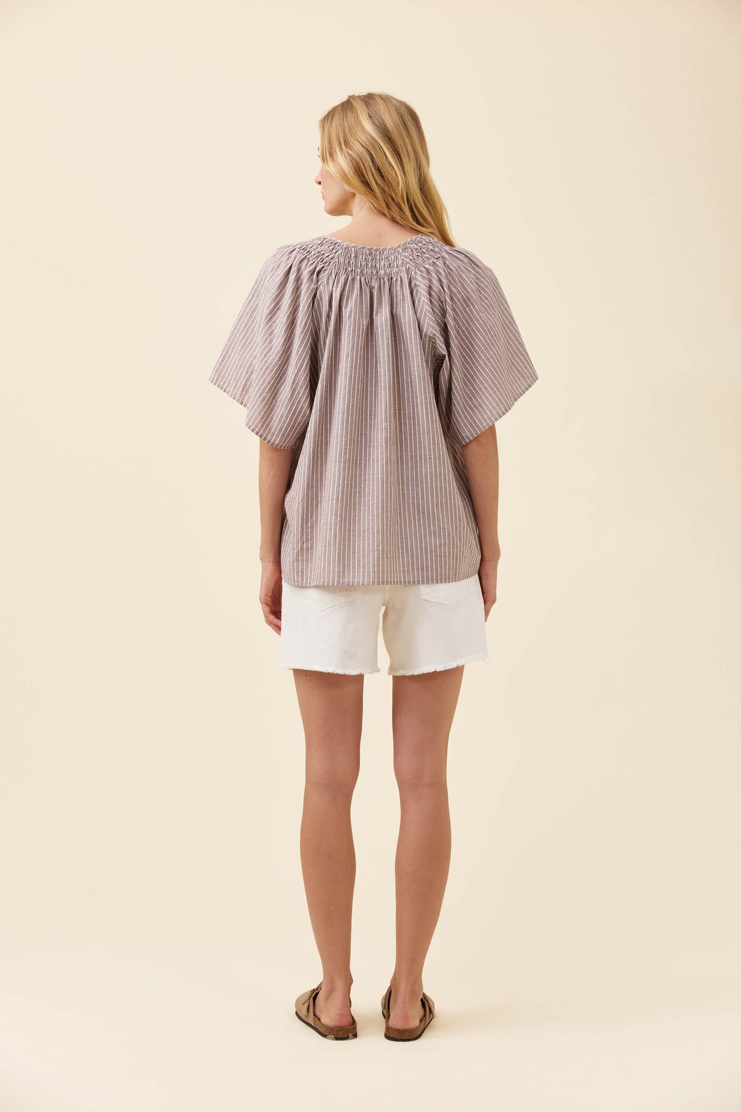 Lyndell Shirred top