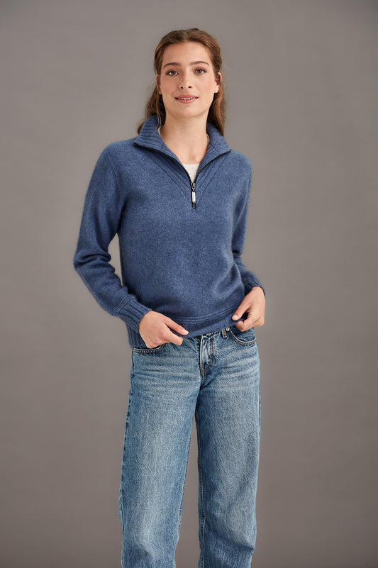 Ridge Funnel Neck Sweater
