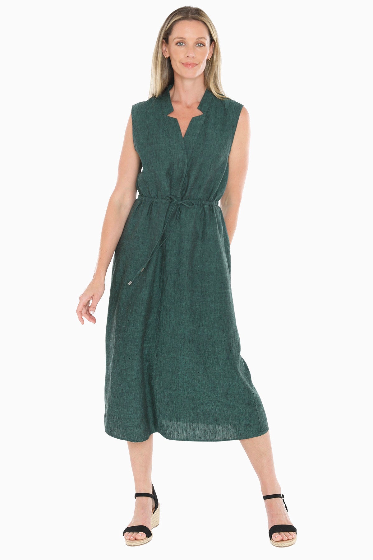 Drawstring Waist Dress