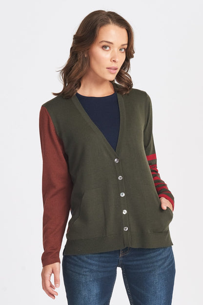 Totally Random V Neck Cardi Womens