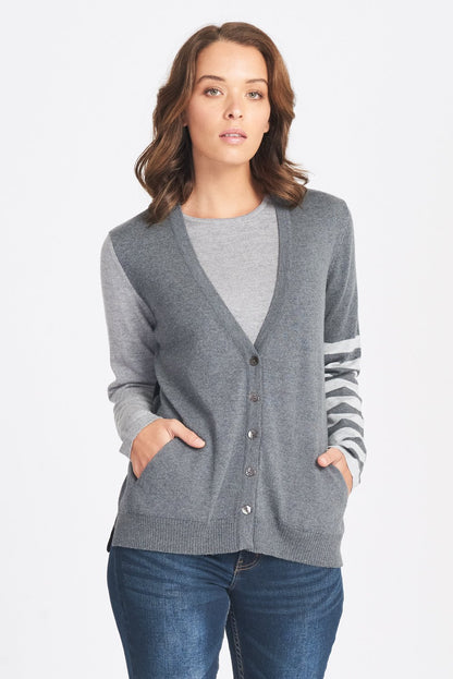 Totally Random V Neck Cardi Womens