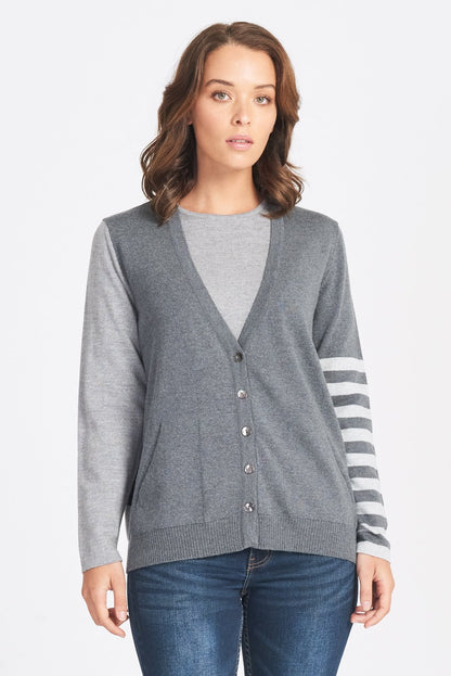 Totally Random V Neck Cardi Womens