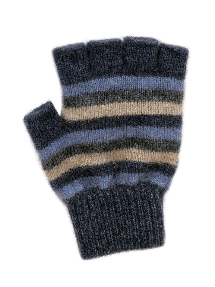 Multi Stripe Fingerless Glove Accessories