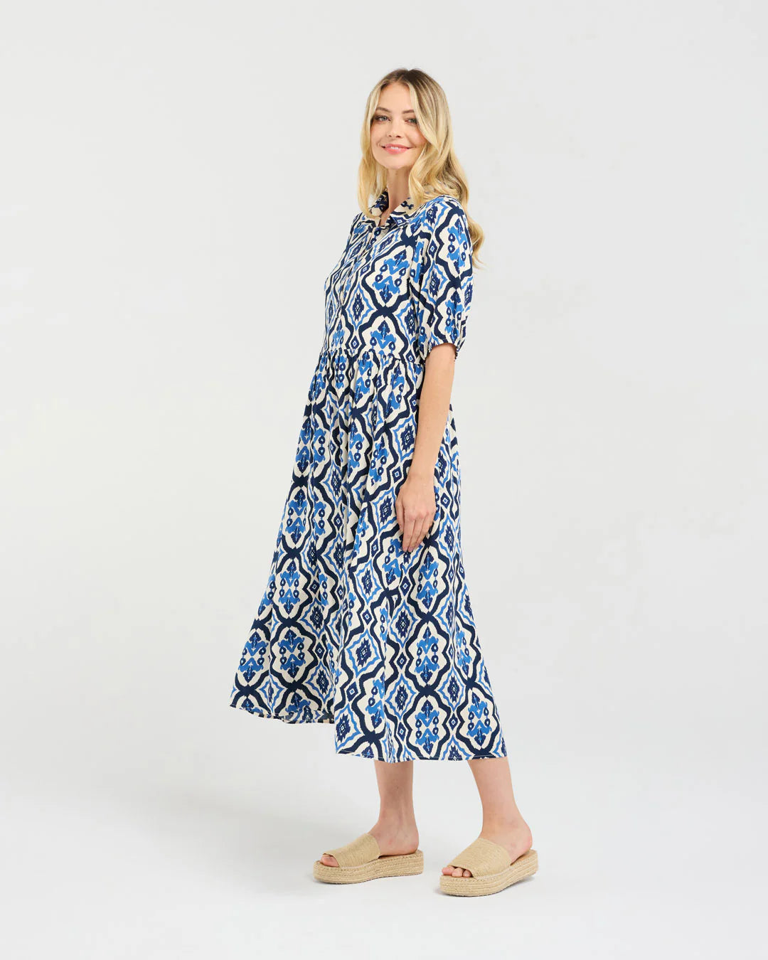 Genevieve Button Dress