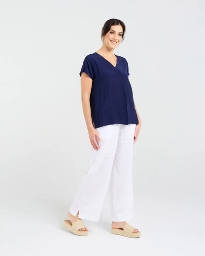 Leonne V Neck Shell Top