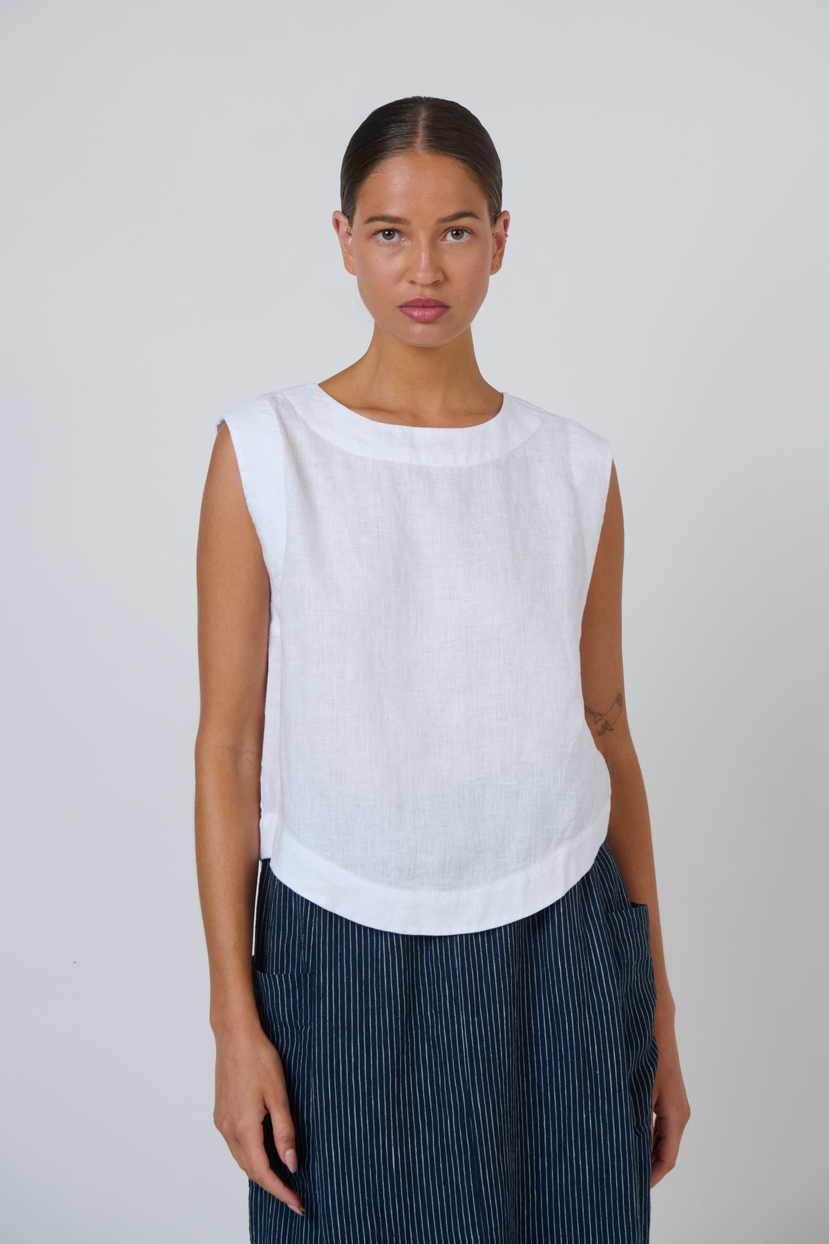 Button Back Tank Top