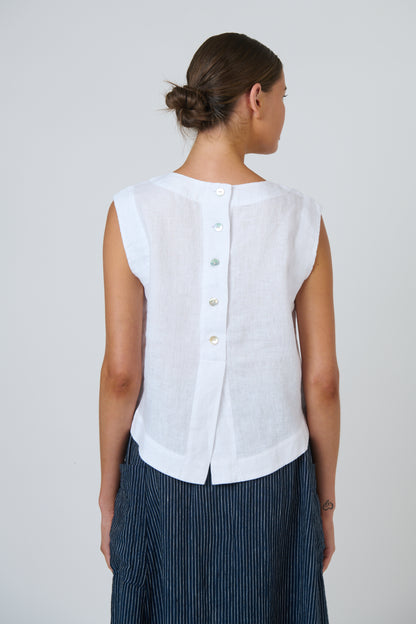 Button Back Tank Top