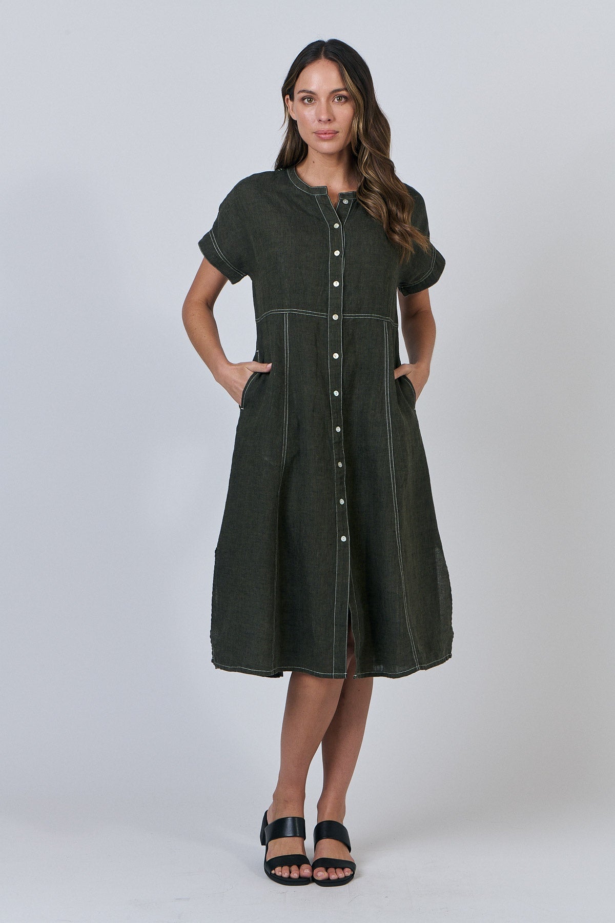 Button Shirt Dress