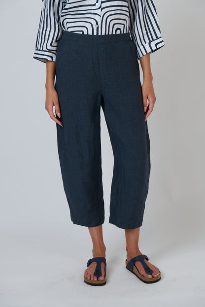 Linen Barrel Pant
