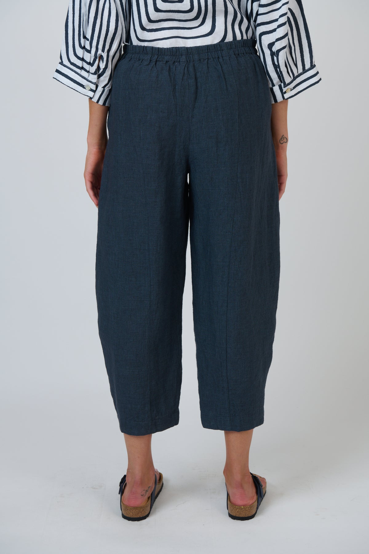 Linen Barrel Pant