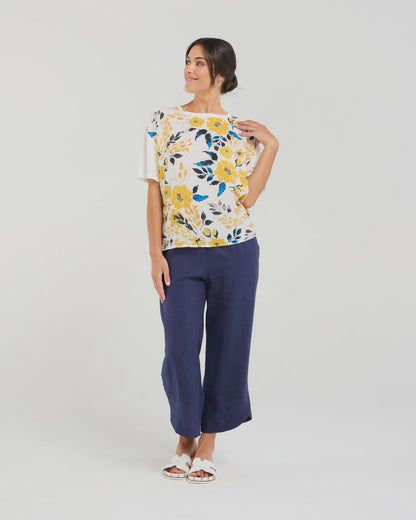 Delphine Print Top