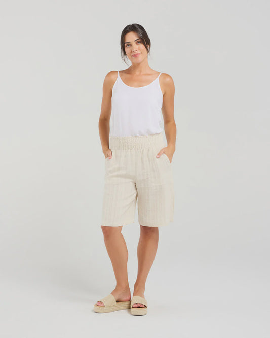 Darcy Shirred Short