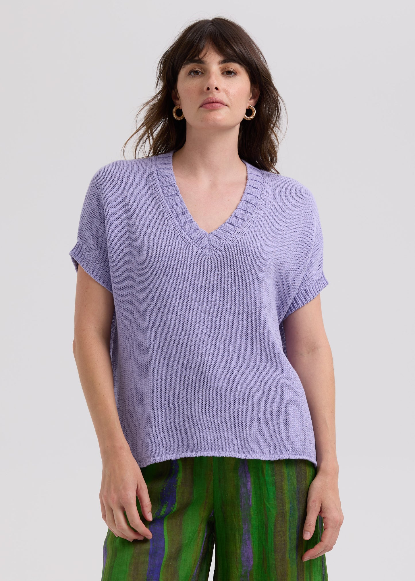 Textured V Top