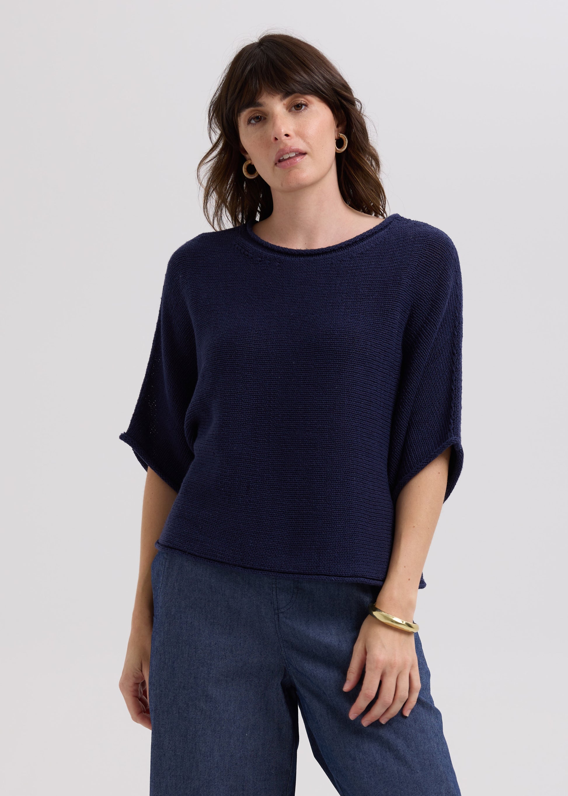 Plain textured Jumper - Main Image